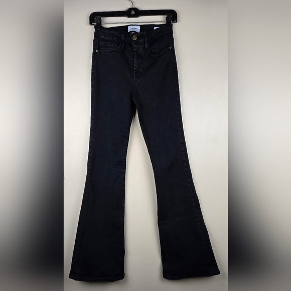 Frame Denim Denim - Frame Le One Flare Black Jeans Size 1